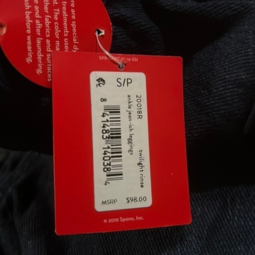 Spanx Twilight Rinse Jean-ish® Ankle Leggings Size Small NWT - Picture 6 of 6